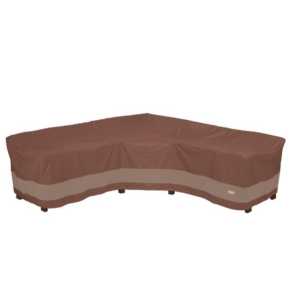 Classic Accessories Classic Accessories USC102102 Ultimate V-Shape Sectional Lounge Set & Duck Covers; Mocha Cappuccino USC102102